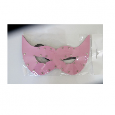 AÇIK PEMBE RENKLİ DERİ FANTEZİ MASKE AÇIK PEMBE RENKLİ DERİ FANTEZİ MASKE
