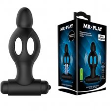 Mr. Play 10 Titreşimli Anal Plug Titreşimli Silikon Anal Tıkaç