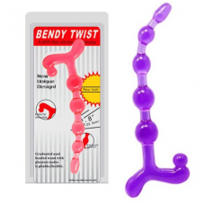  Baile Bendy Twist 23 CM Sıralı Anal Vajinal Zevk Topu Plug Açıcı