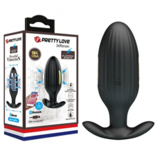 Jefferson 12 Titreşimli 3 Farklı Elektrik Şok Dalgalı Bluetooth Uygulamalı USB Şarjlı Uniseks Anal Vibratör Anal Tıkaç