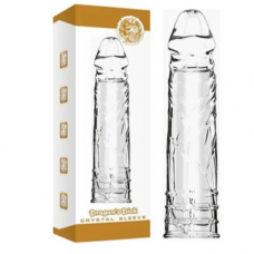 Pretty Love Sleeve Damarlı Dolgulu 4Cm Uzatmalı Şeffaf Silikon Penis Kılıfı Pretty Love Sleeve Damarlı Dolgulu 4Cm Uzatmalı Şeffaf Silikon Penis Kılıfı