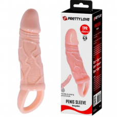 Pretty Love Breyden 18 Cm Uzatmalı 3 Cm Dolgulu Testis Halkalı Penis Kılıfı Pretty Love Breyden 18 Cm Uzatmalı 3 Cm Dolgulu Testis Halkalı Penis Kılıfı