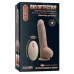 big detective şarjlı uzaktan kumandalı titreşimli gerçekçi dildo 19 cm