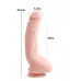 carnal pleasure 23.5cm kıkırdaklı gerçekçi dildo