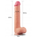  12 inç dual layered platinum silicone cock dildo