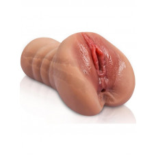 gece bekcisi 600gr realistik çift girişli melez mastürbatör