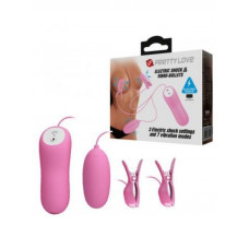 gece bekcisi 7 titreşim 3 elektrik çarpma etkili meme kelepçeleri ve vibratör