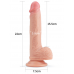 gece bekcisi 8.5 inç dual layered platinum silicone cock ten dildo