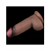 gece bekcisi 9.5 inç dual layered silicone cock xxl