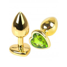 gece bekcisi altın renkli kalpli çelik anal plug - büyük boy gece bekcisi altın renkli kalpli çelik anal plug - büyük boy