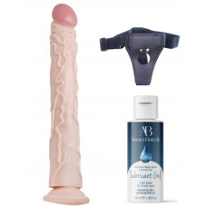 gece bekcisi belden bağlamalı kayganlaştırıcı set noctis 34,5cm realistik dildo no:7
