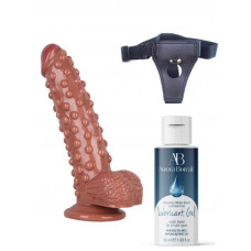 gece bekcisi belden bağlamalı kayganlaştırıcı set noctis 24cm kahverengi dildo no:40 gece bekcisi belden bağlamalı kayganlaştırıcı set noctis 24cm kahverengi dildo no:40