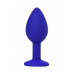 gece bekcisi brilliant anal plug mavi beyaz kristalli 7 cm 26 g