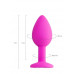 gece bekcisi brilliant anal plug pembe 7 cm 50 g
