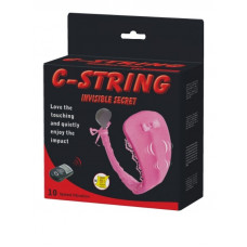 gece bekcisi c-string invisible secret giyilebilir kumandalı vibratör mor