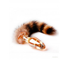 Gecebekcisi cam tilki kuyruklu anal plug