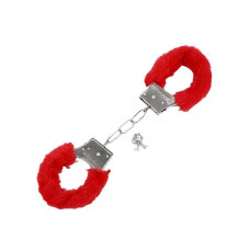 gece bekcisi fetiş fantezi kırmızı peluşlu metal kelepçe