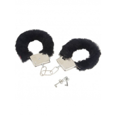 gece bekcisi fetiş fantezi siyah peluşlu metal kelepçe