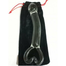 Gecebekcisi kalp detaylı cam dildo