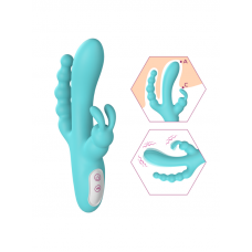 gece bekcisi s-hande 3'ü 1 arada tavşan vibratör – mavi