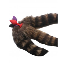 Gecebekcisi silikon uçlu tilki kuyruk anal plug