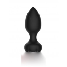 gece bekcisi telefon kontrollü full covered rubber rose anal plug – siyah gece bekcisi telefon kontrollü full covered rubber rose anal plug – siyah