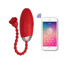 gece bekcisi telefon kontrollü yumurta vibratör kırmızı