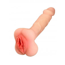 gece bekcisi vajina girişli dolgulu realistik penis kılıfı masturbatör 20cm