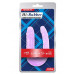 hi-rubber şeffaf jel çift taraflı eğik dildo - 17cm mor