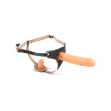 lesbian lover çift taraflı belden bağlamalı protez penis - ten