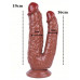 noctis 19cm kahverengi çiftli dildo no:76 noctis 19cm kahverengi çiftli dildo no:76
