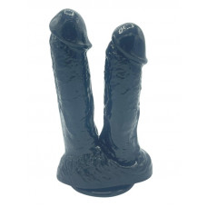 noctis 21cm siyah çiftli dildo no:61