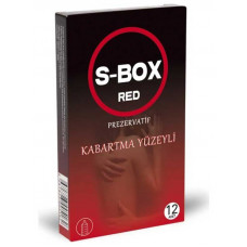 s-box kabartma yüzeyli prezervatif 12'li