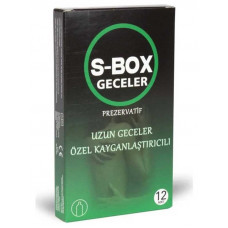 s-box özel kayganlaştırıcılı prezervatif 12'li